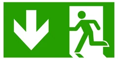 Symbol Notausgang, Rettungsweg